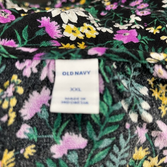 Floral balloon sleeve ruffled tunic size XXL - Picture 6 of 6